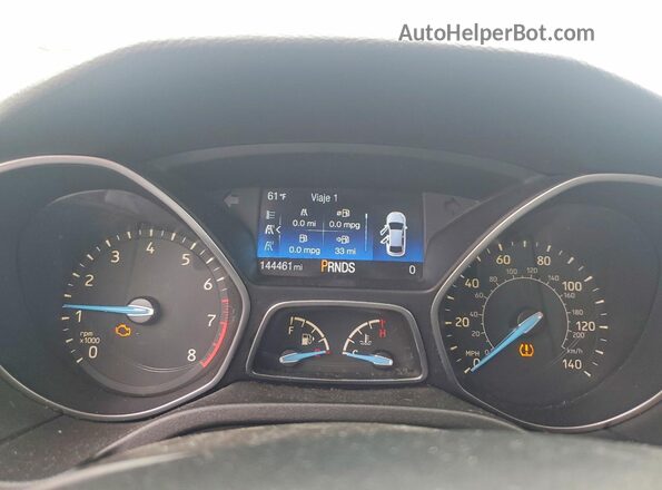 1FADP3K29GL249571 2016 FORD FOCUS Black Vista del cuadro de instrumentos