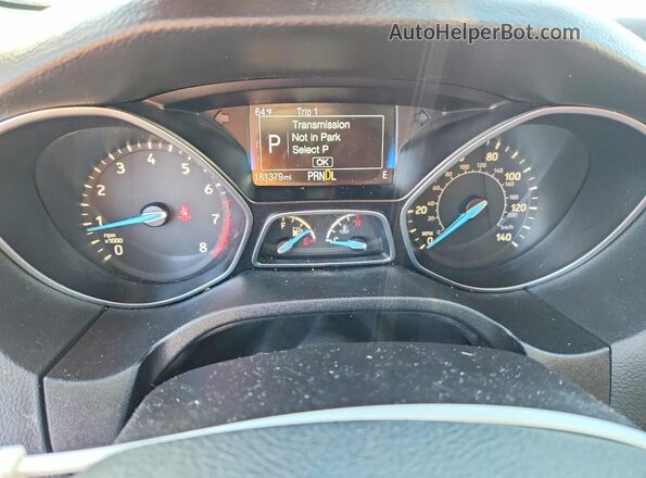 1FADP3K29GL258187 2016 FORD FOCUS Черный Вид щитка приборов