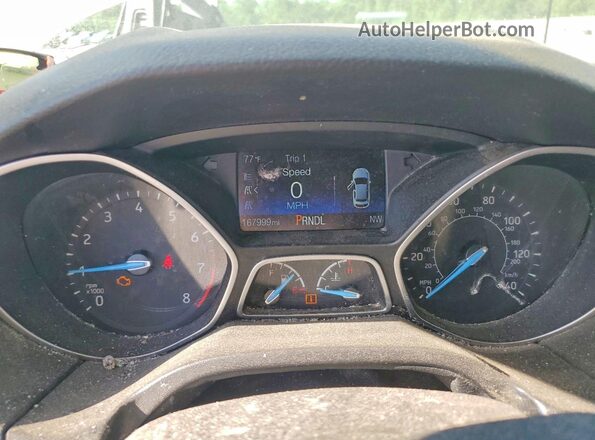 1FADP3K2XHL267109 2017 FORD FOCUS Серебряный Вид щитка приборов