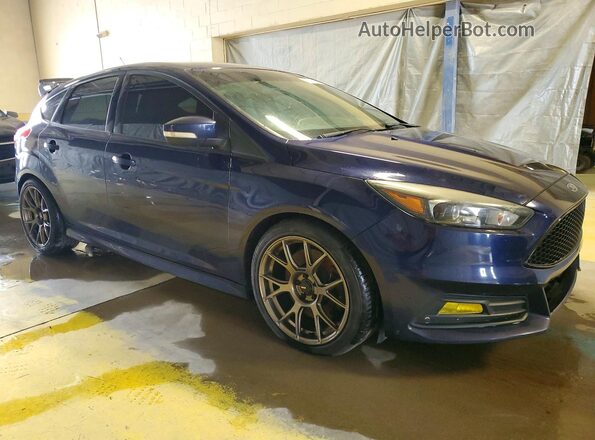 1FADP3L90GL243931 2016 FORD FOCUS Синий Передняя правая четверть