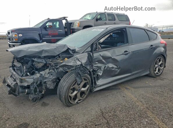 1FADP3L95JL332109 2018 FORD FOCUS Gray Przód lewy