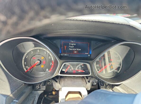 1FADP3L97HL338603 2017 FORD FOCUS White Вид щитка приладів