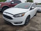 2017 Ford Focus Sel White vin: 1FADP3M22HL270650