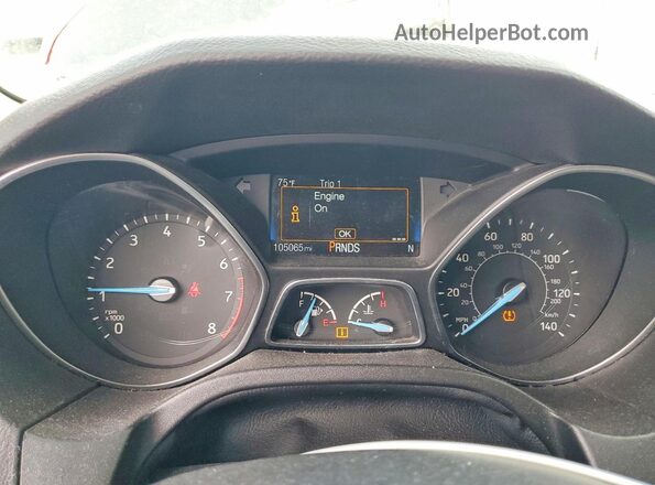 1FADP3M22JL287132 2018 FORD FOCUS Черный Вид щитка приборов