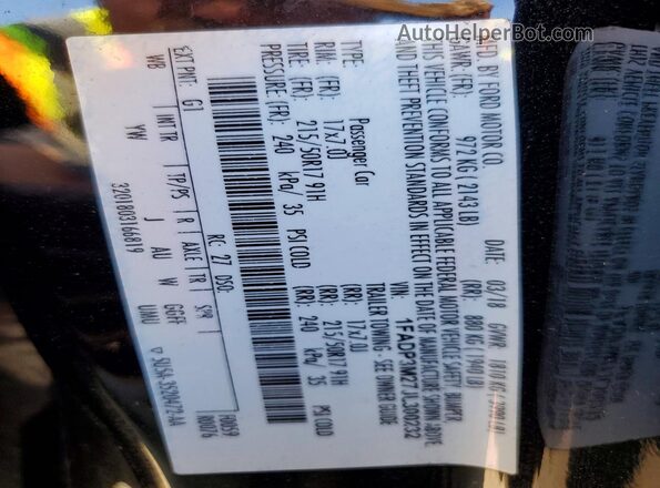 1FADP3M27JL300232 2018 FORD FOCUS Черный Вид подкапотного пространства