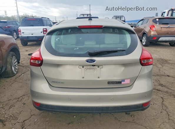 1FADP3N27GL307818 2016 FORD FOCUS Желто-коричневый Вид сзади