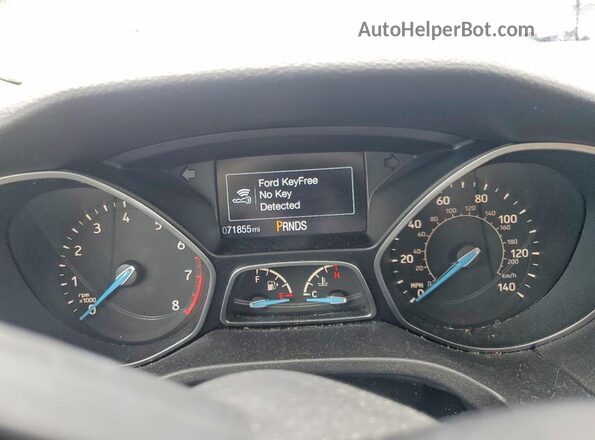 1FADP3N27JL271877 2018 FORD FOCUS Серебряный Вид щитка приборов