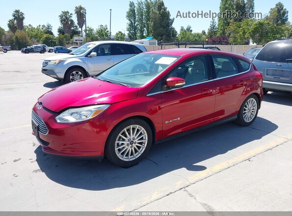 1FADP3R42HL263787 2017 FORD FOCUS ELECTRIC Red Vista tres cuartos delantera izquierda