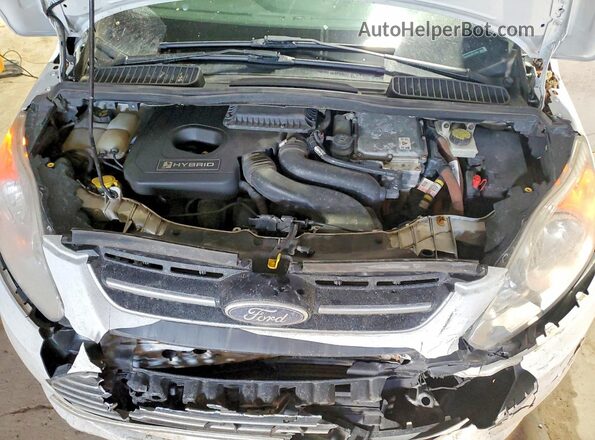 1FADP5AU1GL114809 2016 FORD C-MAX White Vista del compartimento del motor