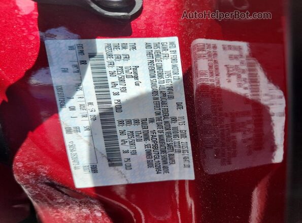 1FADP5BU7GL102954 2016 FORD C-MAX Бордовый Вид подкапотного пространства
