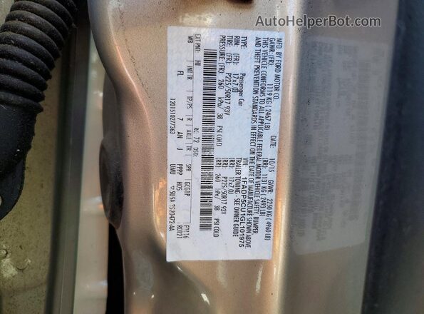 1FADP5CU1GL101975 2016 FORD C-MAX Tan Vista del compartimento del motor