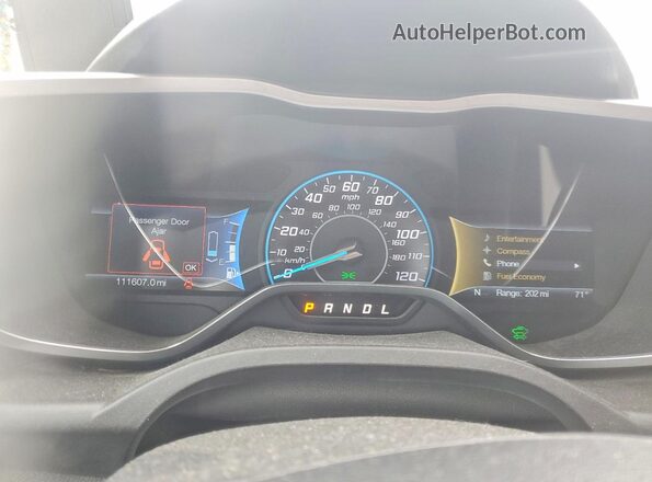 1FADP5CU6GL102894 2016 FORD C-MAX Синий Вид щитка приборов