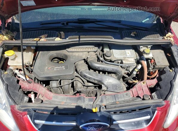 1FADP5CU7GL109837 2016 FORD C-MAX Red Вид задньої частини салону
