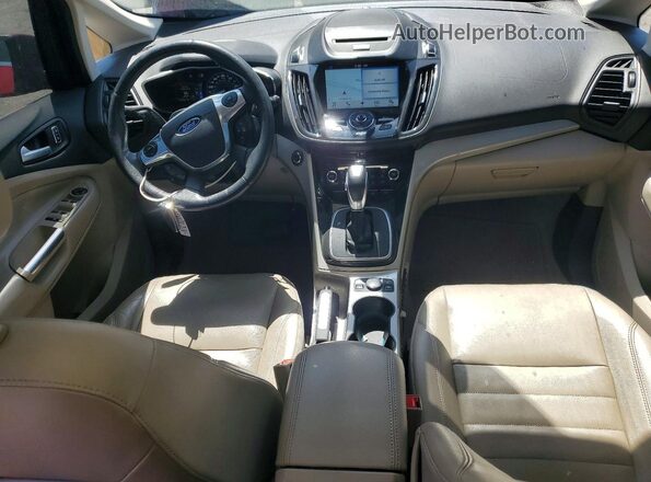 1FADP5CU7GL109837 2016 FORD C-MAX Red Вид панелі приладів