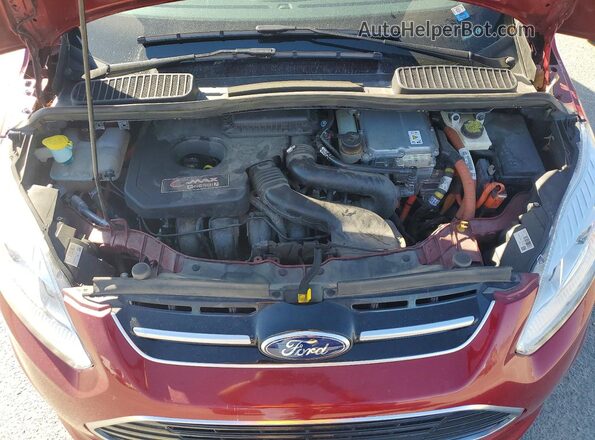 1FADP5EU4HL102830 2017 FORD C-MAX Burgundy Вид підкапотного простору