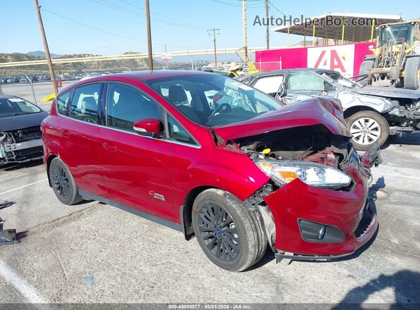 1FADP5FU3HL103787 2017 FORD C-MAX ENERGI Красный Передняя правая четверть
