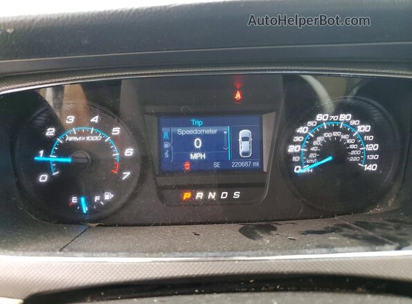 1FAHP2D83GG144904 2016 FORD TAURUS White Instrument cluster view