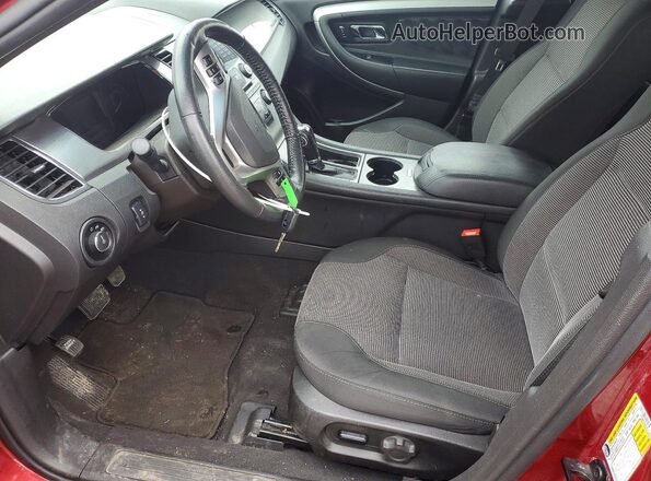 1FAHP2E85KG100541 2019 FORD TAURUS Красный Вид салона спереди