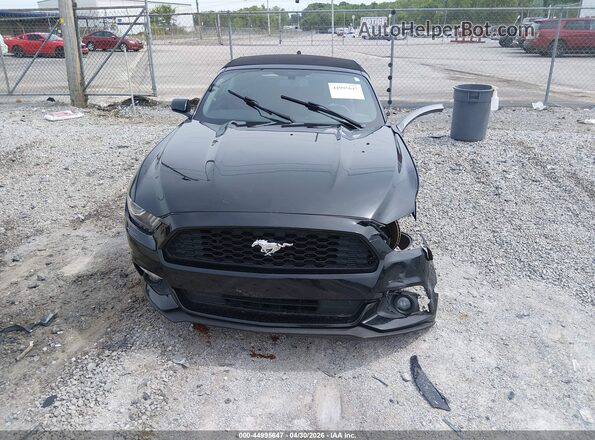 1FATP8EM6H5308877 2017 FORD MUSTANG Black Widok zestawu wskaźników