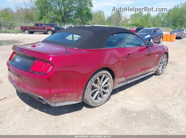 1FATP8FF2G5238664 2016 FORD MUSTANG Темно-бордовый Задняя правая четверть