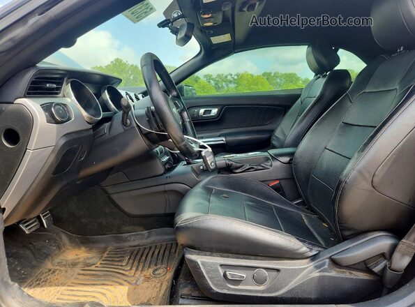 1FATP8FF3J5101501 2018 FORD MUSTANG Black Widok wnętrza z przodu