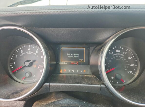 1FATP8FF3J5101501 2018 FORD MUSTANG Black Widok zestawu wskaźników