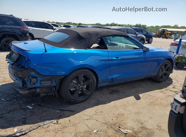 1FATP8FF4M5136326 2021 FORD MUSTANG Синий Задняя правая четверть