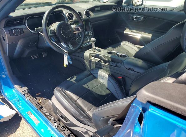 1FATP8FF4M5136326 2021 FORD MUSTANG Синий Вид панели приборов