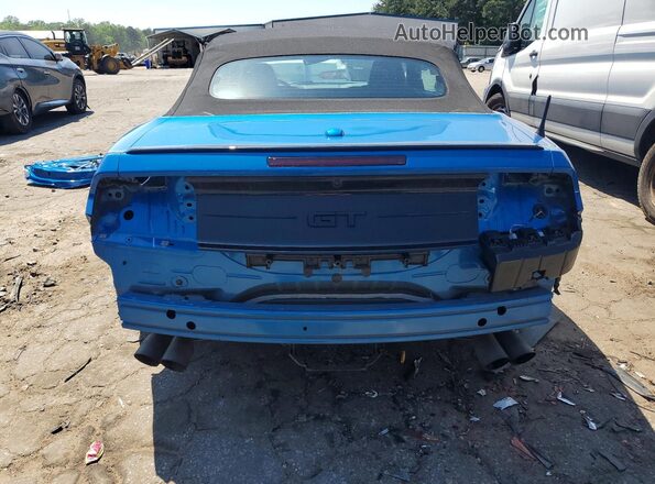 1FATP8FF4M5136326 2021 FORD MUSTANG Синий Вид сзади