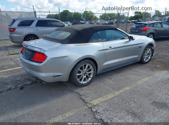 1FATP8FF9J5145292 2018 FORD MUSTANG Silver Tył prawy