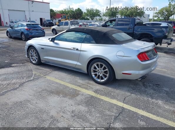 1FATP8FF9J5145292 2018 FORD MUSTANG Silver Tył lewy