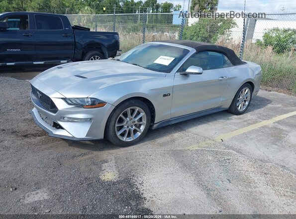 1FATP8FF9J5145292 2018 FORD MUSTANG Silver Przód lewy