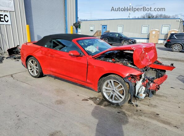 1FATP8UH0H5343550 2017 FORD MUSTANG Красный Передняя правая четверть
