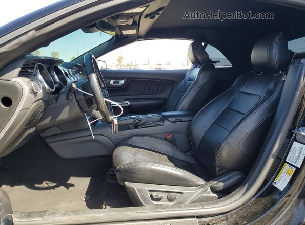1FATP8UH0N5105712 2022 FORD MUSTANG Black Widok wnętrza z przodu