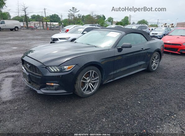 1FATP8UH1G5316159 2016 FORD MUSTANG Черный Передняя левая четверть