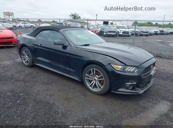 1FATP8UH1G5316159 2016 FORD MUSTANG Черный Передняя правая четверть
