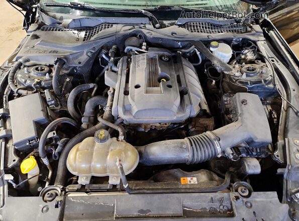 1FATP8UH1J5112159 2018 FORD MUSTANG Черный Вид задней части салона