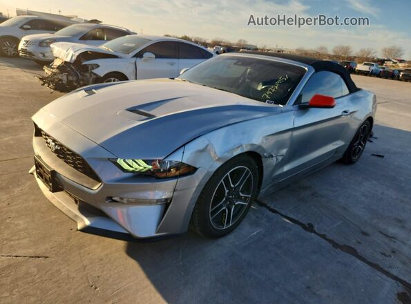 1FATP8UH3M5108165 2021 FORD MUSTANG Silver Առջևի ձախ երեք քառորդ տեսարան