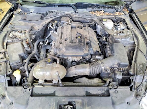 1FATP8UH5K5159146 2019 FORD MUSTANG Charcoal Widok wnętrza z tyłu