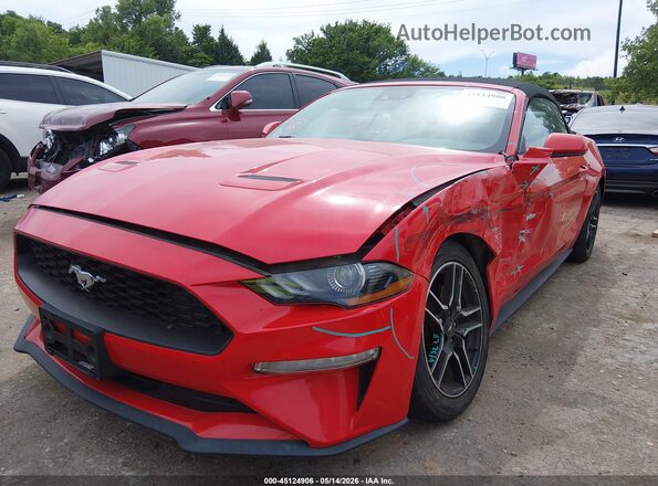 1FATP8UH9N5124260 2022 FORD MUSTANG Red Vista tres cuartos delantera izquierda
