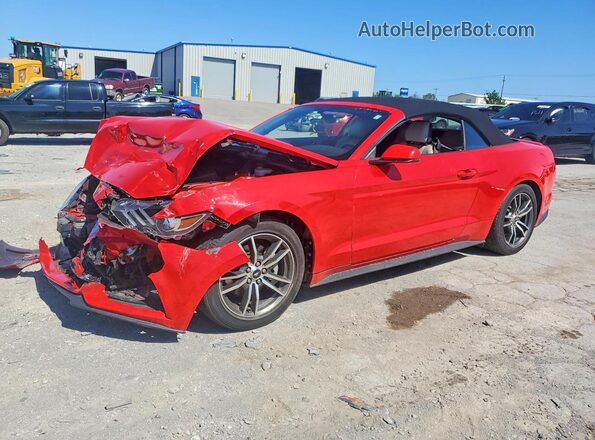 1FATP8UHXH5282532 2017 FORD MUSTANG Red Vista tres cuartos delantera izquierda