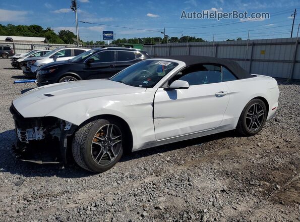 1FATP8UHXJ5166432 2018 FORD MUSTANG Белый Передняя левая четверть