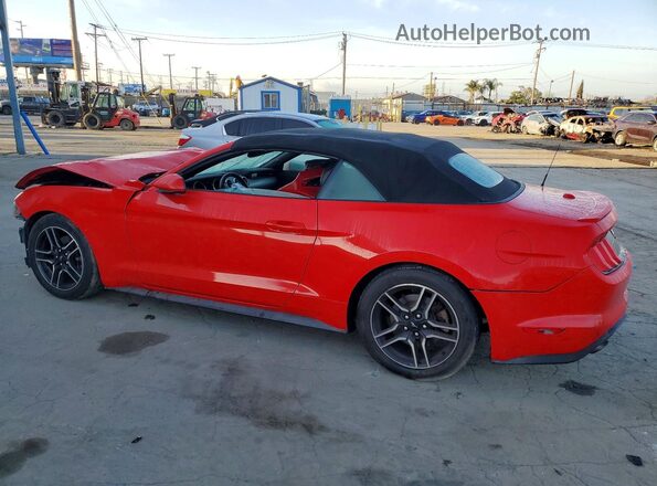 1FATP8UHXM5106297 2021 FORD MUSTANG Red Tył lewy