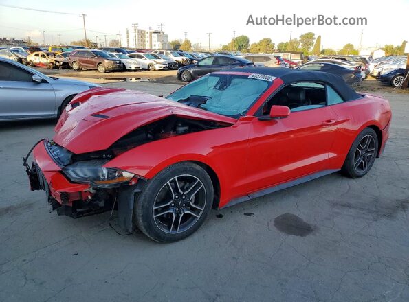 1FATP8UHXM5106297 2021 FORD MUSTANG Red Przód lewy