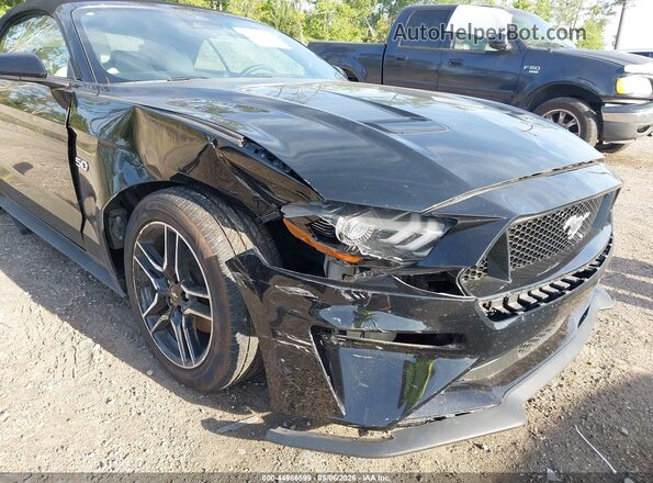 1FATP8UHXM5120149 2021 FORD MUSTANG Черный Вид спереди