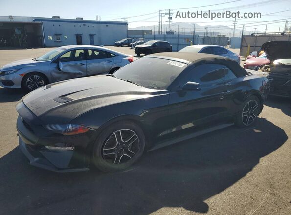 1FATP8UHXM5123777 2021 FORD MUSTANG Черный Передняя левая четверть