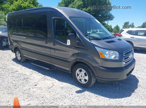 1FBAX2CG8KKA77165 2019 FORD TRANSIT-350 Серый Передняя правая четверть