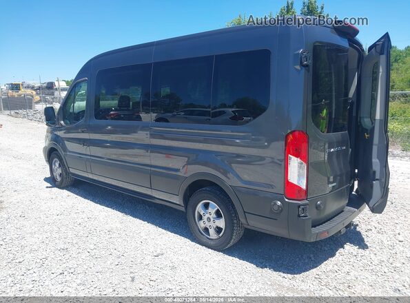 1FBAX2CG8KKA77165 2019 FORD TRANSIT-350 Серый Задняя левая четверть