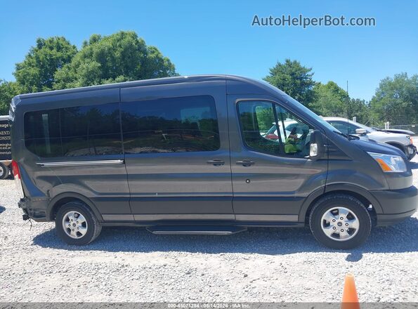 1FBAX2CG8KKA77165 2019 FORD TRANSIT-350 Серый Вид задней части салона