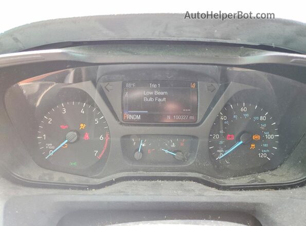 1FBAX2CGXHKA50302 2017 FORD TRANSIT Black Instrument cluster view